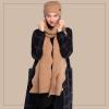 imageCC Womens Winter Knit Beanie Hat and Scarf Set Chevron Pattern Warm Cozy AccessoriesTaupe