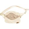 imageCC Zipper Fanny Pack For Women Unisex  Daily Waist Crossbody Belt bag With Adjustable Strap BurgundyBeige