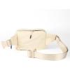 imageCC Zipper Fanny Pack For Women Unisex  Daily Waist Crossbody Belt bag With Adjustable Strap BurgundyBeige