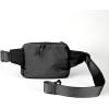 imageCC Zipper Fanny Pack For Women Unisex  Daily Waist Crossbody Belt bag With Adjustable Strap BurgundyBlack
