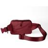 imageCC Zipper Fanny Pack For Women Unisex  Daily Waist Crossbody Belt bag With Adjustable Strap BurgundyBurgundy