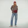 imageCC Zipper Fanny Pack For Women Unisex  Daily Waist Crossbody Belt bag With Adjustable Strap BurgundyBurgundy