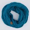 imageHatsandscarf CC Exclusives Solid and Multi Color Cable Kint Infinity Scarf Teal