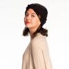 imageWinter CC Confetti Warm Fuzzy Fleece Lined Thick Knit Headband Headwrap Hat Cap2ply Handmade Bobble Black