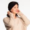 imageWinter CC Confetti Warm Fuzzy Fleece Lined Thick Knit Headband Headwrap Hat Cap2ply Handmade Bobble Black