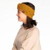imageWinter CC Confetti Warm Fuzzy Fleece Lined Thick Knit Headband Headwrap Hat Cap2ply Handmade Bobble Mustard Mix