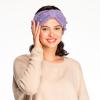 imageWinter CC Confetti Warm Fuzzy Fleece Lined Thick Knit Headband Headwrap Hat Cap2ply Handmade Bobble Periwinkle Mix