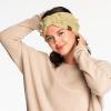 imageWinter CC Confetti Warm Fuzzy Fleece Lined Thick Knit Headband Headwrap Hat Cap2ply Handmade Bobble Winter Lime