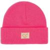 imageCC Babies Winter Knit Plain Cuff Skull Cap Beanie HatCandy Pink