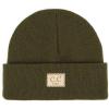imageCC Babies Winter Knit Plain Cuff Skull Cap Beanie HatDark Olive