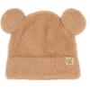 imageCC Baby Teddy Bear Ear Beanie for Boys Girls Comfortable Soft Warm Infant Baby Knit Skully HatTeddy Ear Camel