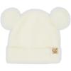 imageCC Baby Teddy Bear Ear Beanie for Boys Girls Comfortable Soft Warm Infant Baby Knit Skully HatTeddy Ear Ivory