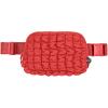 imageCC Belt Bag for Women Crossbody Fanny Pack with Adjustable Strap  Fashion Waist Pack Gifts BG4253 WhitePaddedRed