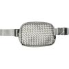 Vegan Leather Woven - Grey