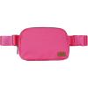 imageCC Belt Bag for Women Fanny Pack Crossbody Bags for Women Fashion Waist Packs with Adjustable Strap Gifts for Women BG4253 blackhot pink