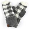 Buffalo Plaid Dk. Melange Gray/White