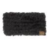 imageCC Faux Fur Headwrap For Women Unisex  Fuzzy Stretchable Soft Warm Winter Headband Ear warmer Ear muffs IvoryBlack