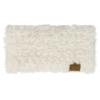 imageCC Faux Fur Headwrap For Women Unisex  Fuzzy Stretchable Soft Warm Winter Headband Ear warmer Ear muffs IvoryIvory