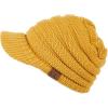 imageCC Hatsandscarf Exclusives Womens Ribbed Knit Hat with Brim YJ131YJ2023Mustard