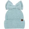 imageCC Messy Bun SnapOn Bow Beanie with Sequins for WomenBlue