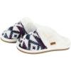 imageCC MultiOption Colorful SlipOn Slippers With Faux Fur Lining IndoorOutdoor House For WomenKnitted Aztec Ombre  Purple Mix