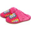 imageCC Pattern Knitted SlipOn Slippers With Faux Fur Lining IndoorOutdoor House For WomenCrochet Fuchsia