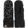 imageCC Sequin Mittens For Women  Stretchable Soft Warm Cold weather Winter GlovesBlack