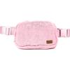 imageCC Sherpa Fanny Pack For Women Unisex  Fuzzy Daily Waist Crossbody Belt bag With Adjustable Strap TealFuzzyBaby Pink