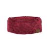imageCC Sparkly Sequin Winter Warm Cable Knit Fuzzy Lined Ear Warmer Headband Burgundy