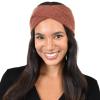 imageCC Stretchy Cozy EcoFriendly Recycled Yarn Ear Warmer Headband Headwrap Cashmere Blend Burnt HennaCashmere Blend Burnt Henna
