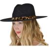 Leopard Trim  Heather Dark Gray