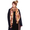 imageCC Tie Dye Multi Color Knit Pom Beanie with Faux Fur Pom and Matching Scarf Set Winter Accessories for WomenAntique MossWild Ginger