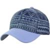 imageCC Unisex Abstract Navajo Weaved Panel Adjustable Precurved Baseball Cap HatBlue