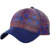 imageCC Unisex Abstract Navajo Weaved Panel Adjustable Precurved Baseball Cap HatOrangeBlue
