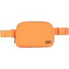 imageCC Unisex Adjustable Strap Waist Pouch Crossbody Belt Bag Fanny Pack BlackOrange