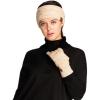imageCC Unisex Cable Knit Winter Headwrap and Touchscreen Gloves Set 2 PieceBeige