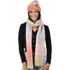 imageCC Unisex EcoFriendly Recycled Yarn Wool Blend Convertible Beanie and Scarf Set and Scarf SetDry Pastel Mix