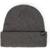 imageCC Unisex Plain Cuff Skull Cap Winter Knit Beanie HatSquare Stitch Dark Melange Gray