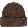 imageCC Unisex Plain Cuff Skull Cap Winter Knit Beanie HatSquare Stitch Dark Olive
