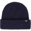 imageCC Unisex Plain Cuff Skull Cap Winter Knit Beanie HatSquare Stitch Navy