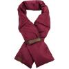 imageCC Unisex Soft Slim Warm Insulating Quilted Puffer Scarf NeckwarmerBurgundy