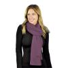 imageCC Unisex Winter Thick Ribbed Knit Stretchy Plain Extra Long Scarf WrapViolet