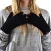 imageCC Winter Warm EcoFriendly Knit Chenille Touchscreen Texting GlovesBlack
