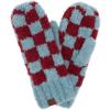 Checkered Teal/Burgundy
