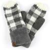 Checkered Dark Melange Gray/White