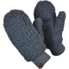 imageCC Womens Faux Fur Wrist Length Fingerless Sherpa Lined Convertible Mittens GlovesSherpa Gray