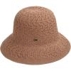 imageCC Womens Reversible Cloche Hat with Fancy Eyelet Pattern Nude
