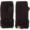 imageCC Womens Warm Knit Fingerless Half Finger Fleece Lined Winter GlovesSoft Fuzzy Black