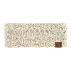 imageCC All Over Clear Sequin Headwrap for Women  Stretchable Soft Warm Knit Winter Headband Ear Warmer Ear Muffs LilacSpanglesBeige