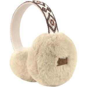 imageCC Aztec Earmuffs For Women Unisex  Adjustable Soft Warm Southwestern Winter Ear warmerBeige